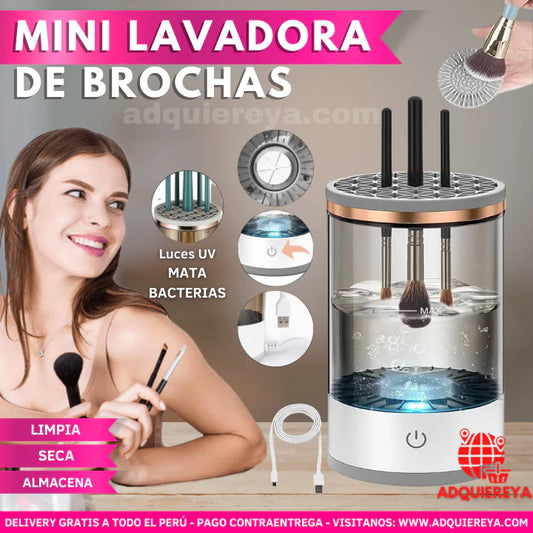 MINI LAVADORA DE BROCHAS (Eléctrico y Desinfectante)⭐